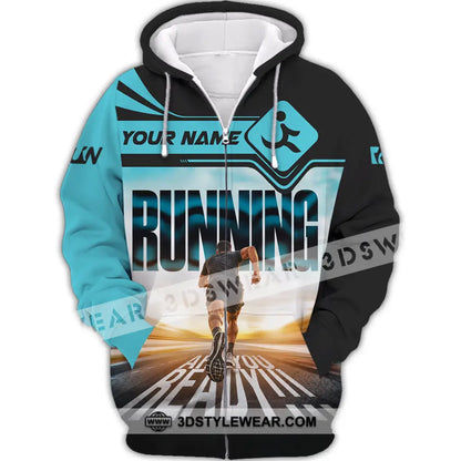Unisex Shirt - Custom Running Shirt - Zipper Hoodie / S - T-shirt