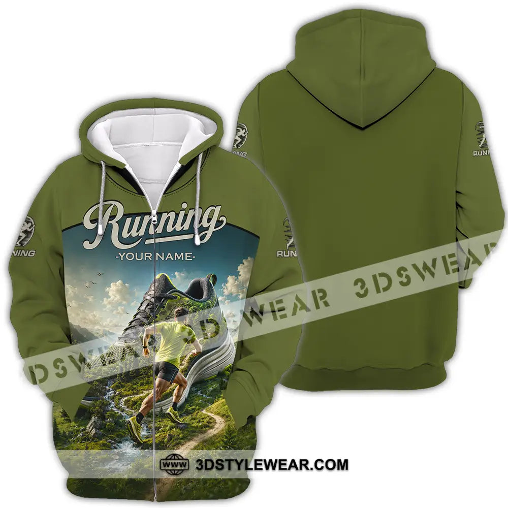 Unisex Shirt - Custom Running Shirt - Zipper Hoodie / S - T-shirt