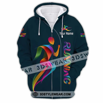 Unisex Shirt - Custom Running Shirt - Zipper Hoodie / S - T-shirt