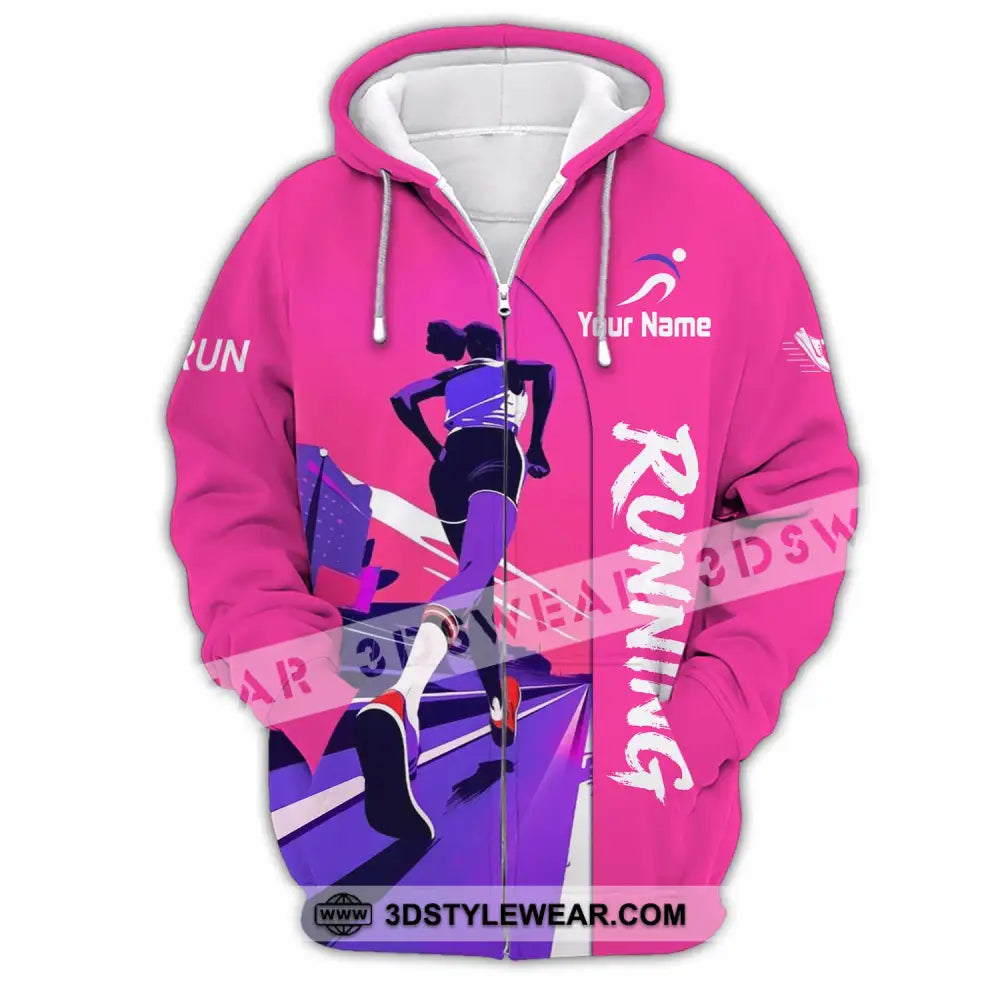 Unisex Shirt - Custom Running Shirt - Zipper Hoodie / S - T-shirt
