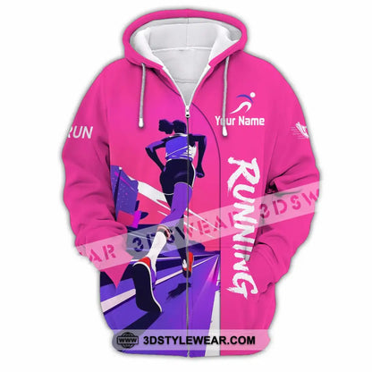 Unisex Shirt - Custom Running Shirt - Zipper Hoodie / S - T-shirt