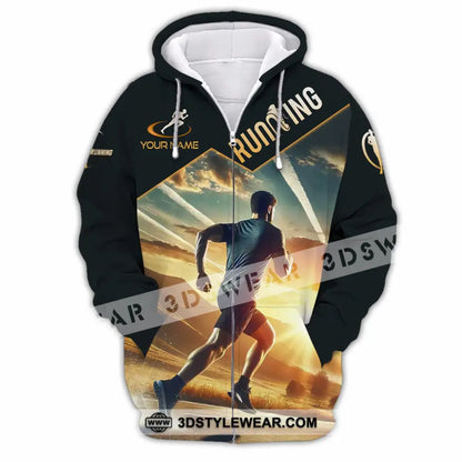 Unisex Shirt - Custom Running Shirt - Zipper Hoodie / S - T-shirt