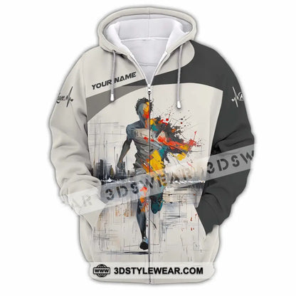 Unisex Shirt - Custom Running Shirt - Zipper Hoodie / S - T-shirt