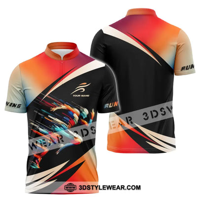 Unisex Shirt - Custom Running Shirt - Zipper Polo Shirt / S - T-shirt