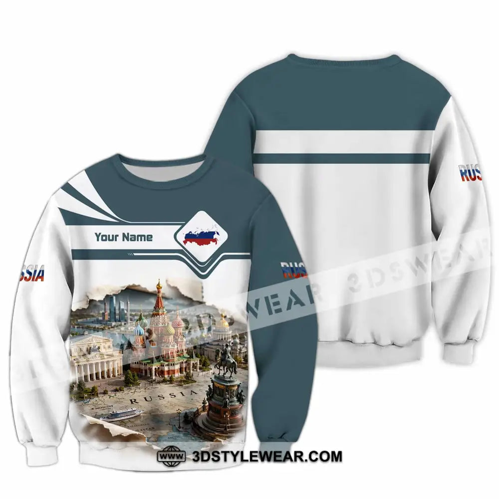 Unisex Shirt - Custom Russia Shirt - Long Sleeve / S - T-shirt