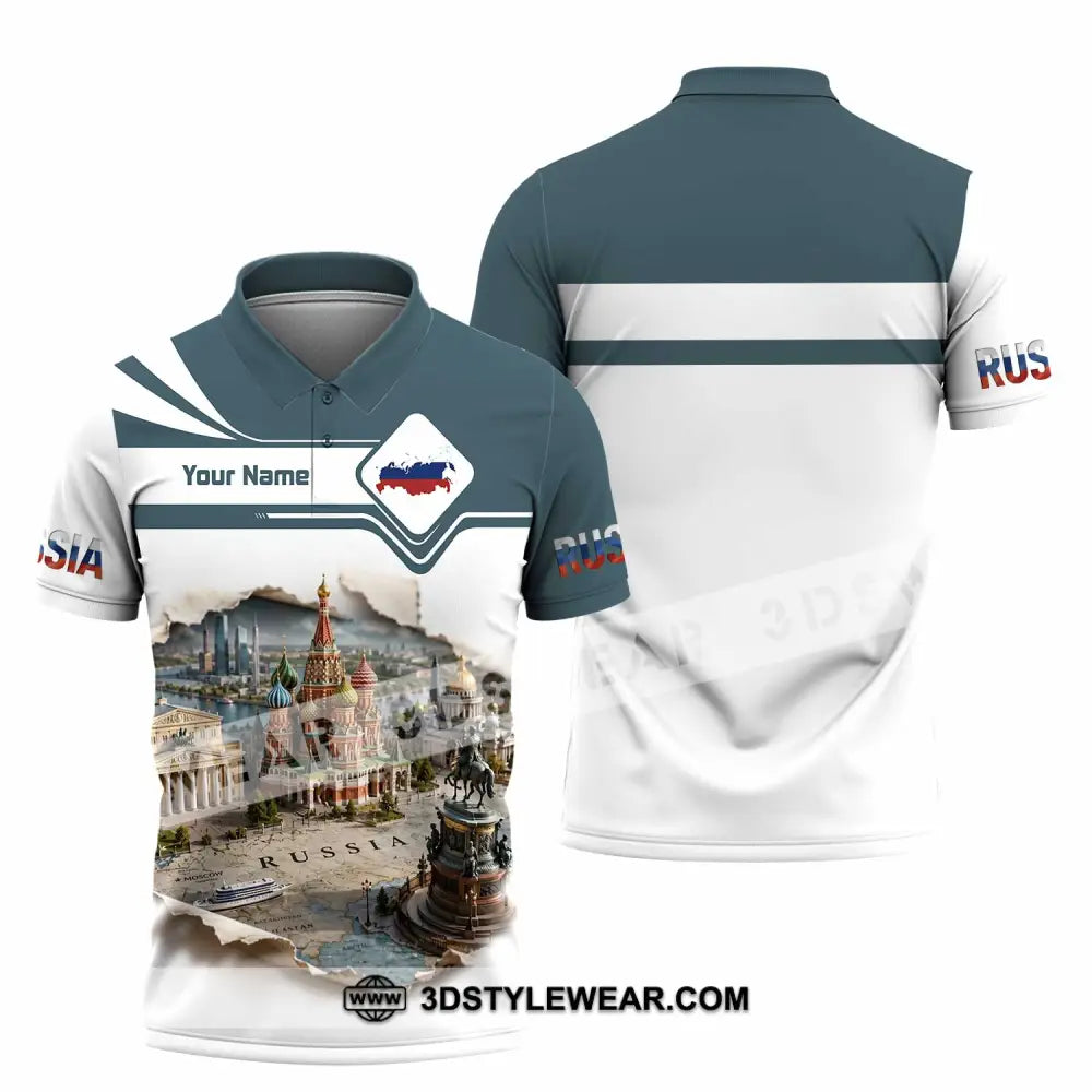 Unisex Shirt - Custom Russia Shirt - Polo Shirt / S - T-shirt