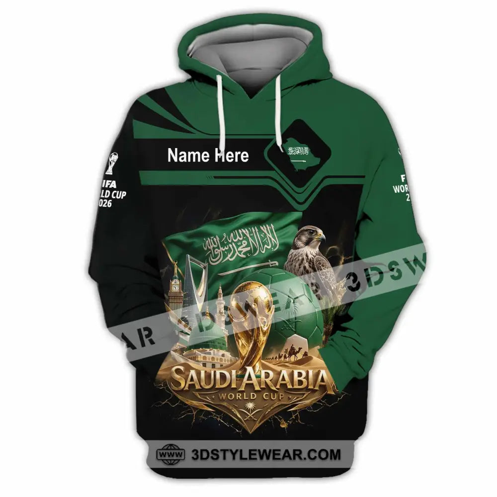 Unisex Shirt - Custom Saudi Arabia World Cup 2026 Shirt - Hoodie / S - T-shirt