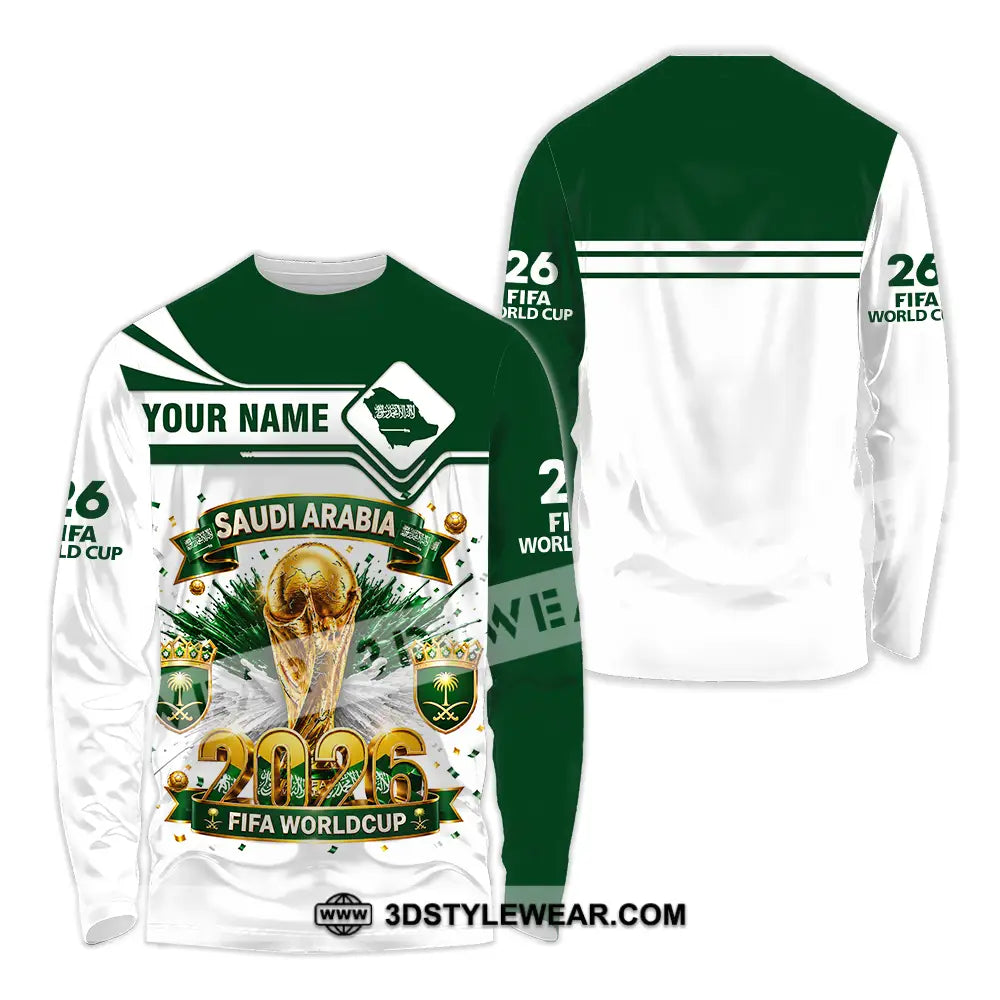 Unisex Shirt - Custom Saudi Arabia World Cup 2026 Shirt - Long Sleeve Shirt / S - T-shirt