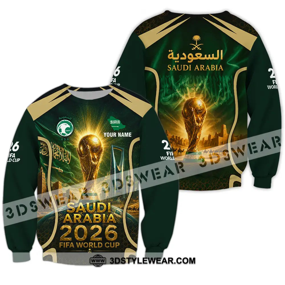 Unisex Shirt - Custom Saudi Arabia World Cup 2026 Shirt - Long Sleeve / S - T-shirt