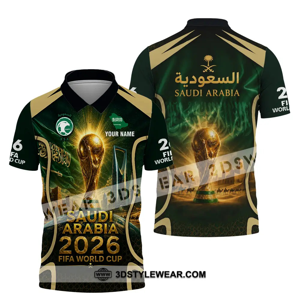 Unisex Shirt - Custom Saudi Arabia World Cup 2026 Shirt - Polo Shirt / S - T-shirt