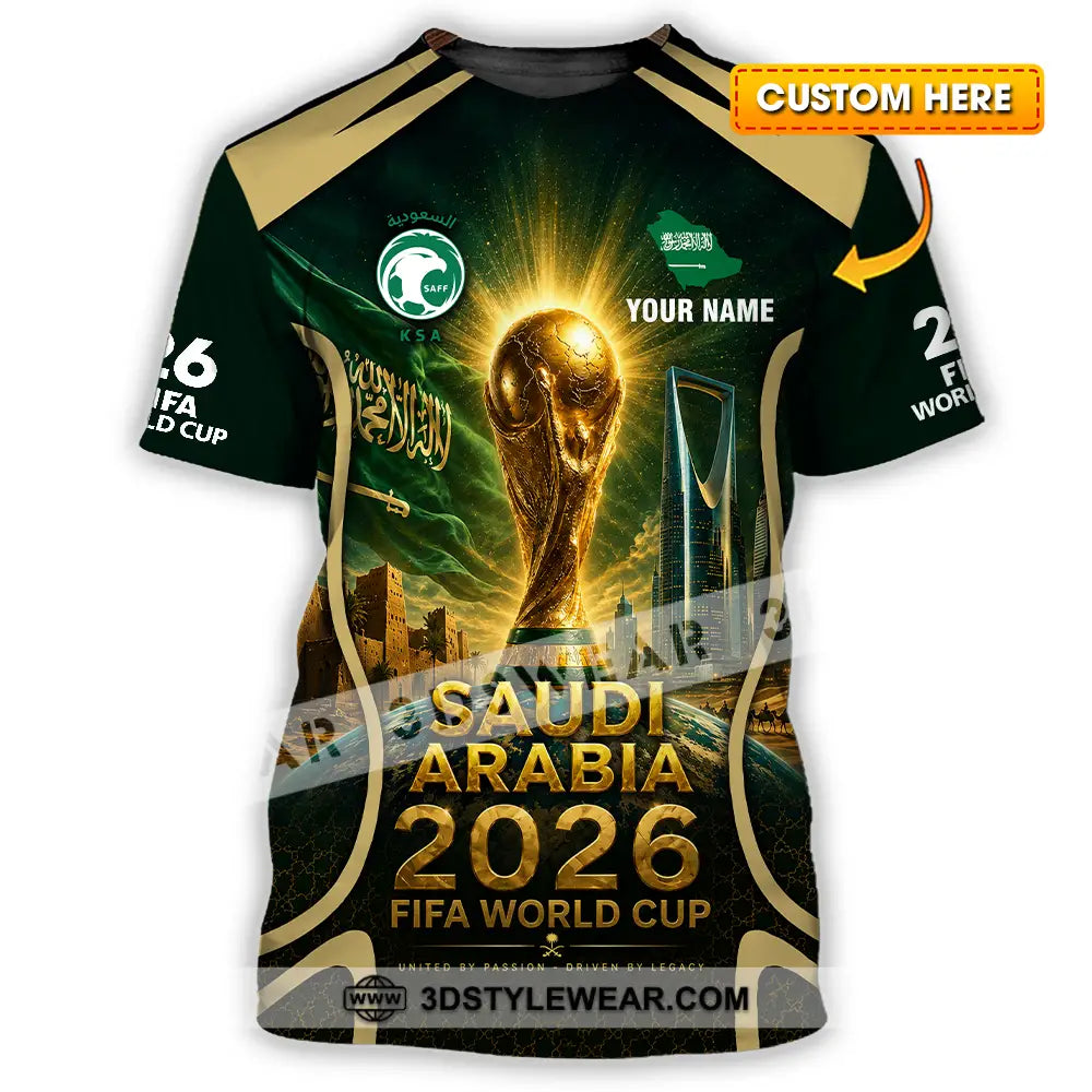 Unisex Shirt - Custom Saudi Arabia World Cup 2026 Shirt - T-shirt