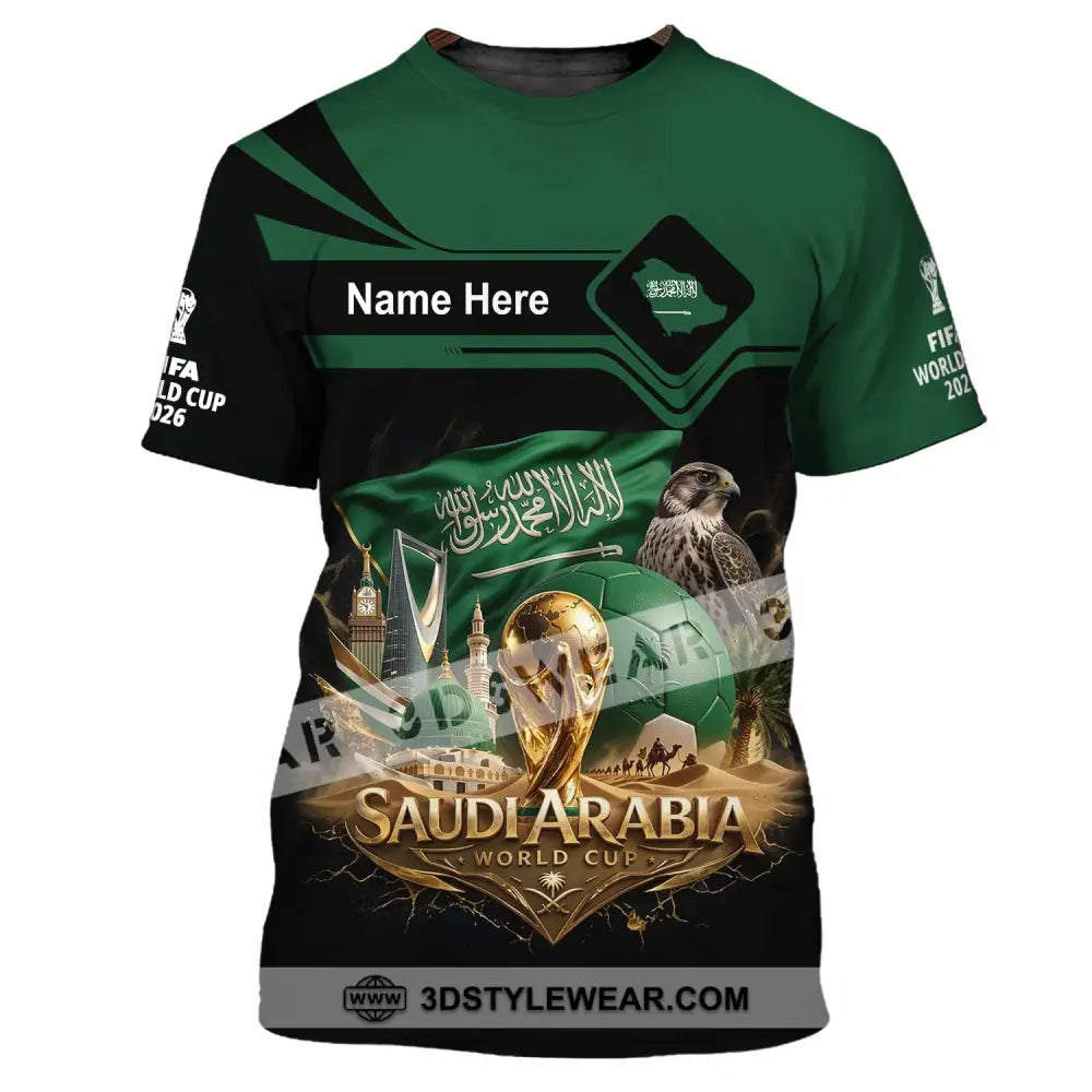 Unisex Shirt - Custom Saudi Arabia World Cup 2026 Shirt - T-Shirt / S - T-shirt