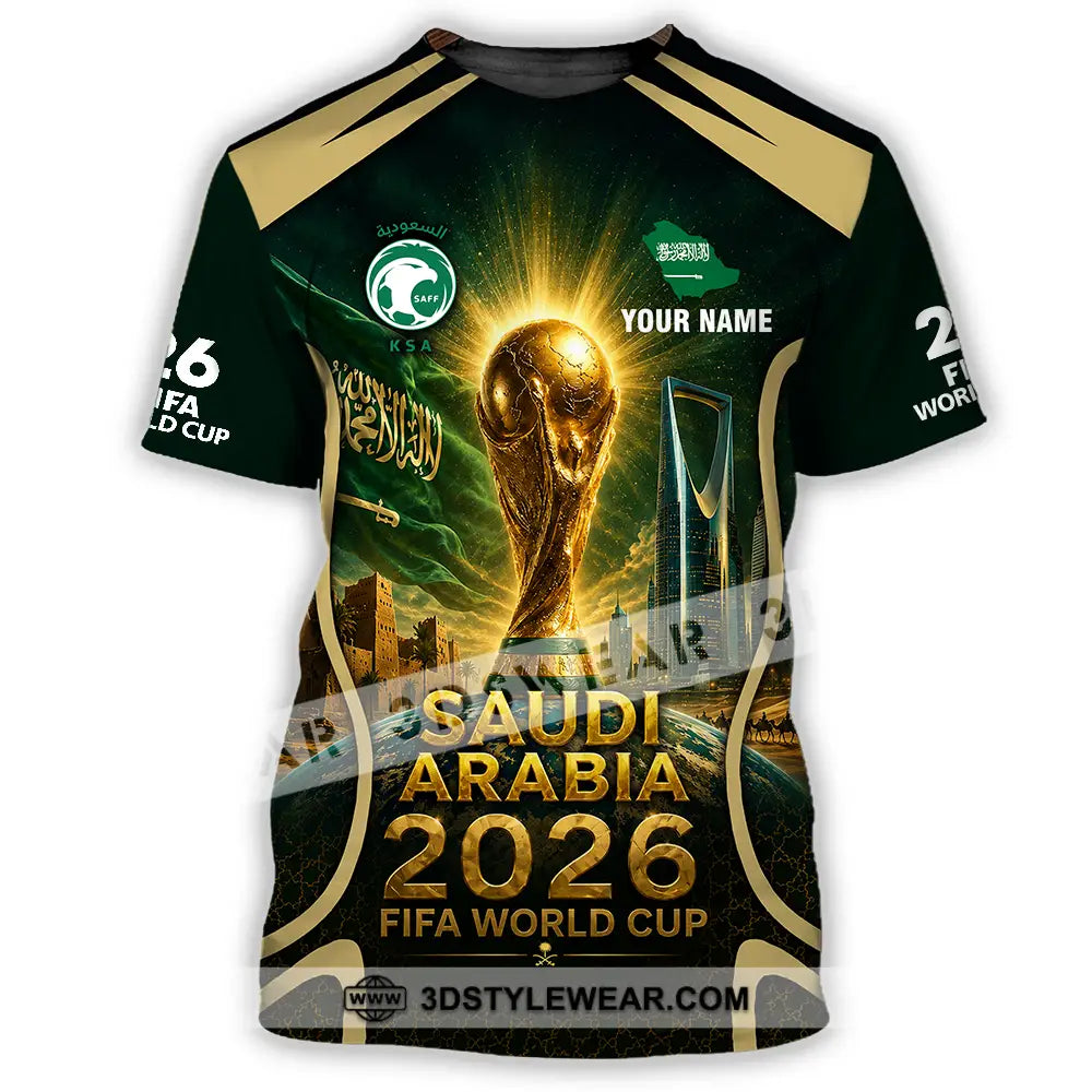 Unisex Shirt - Custom Saudi Arabia World Cup 2026 Shirt - T-Shirt / S - T-shirt