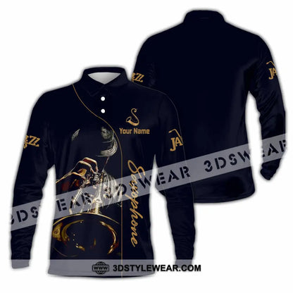 Unisex Shirt - Custom Saxophone Shirt - Long Sleeve Polo / S - T-shirt