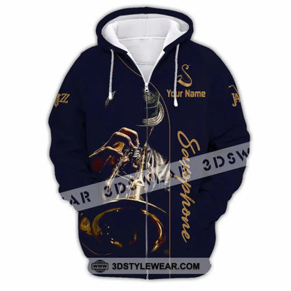 Unisex Shirt - Custom Saxophone Shirt - Zipper Hoodie / S - T-shirt