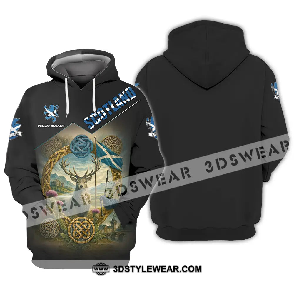 Unisex Shirt - Custom Scotland 3D Shirt Hoodie / S T-shirt