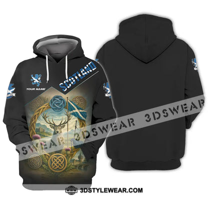 Unisex Shirt - Custom Scotland 3D Shirt Hoodie / S T-shirt