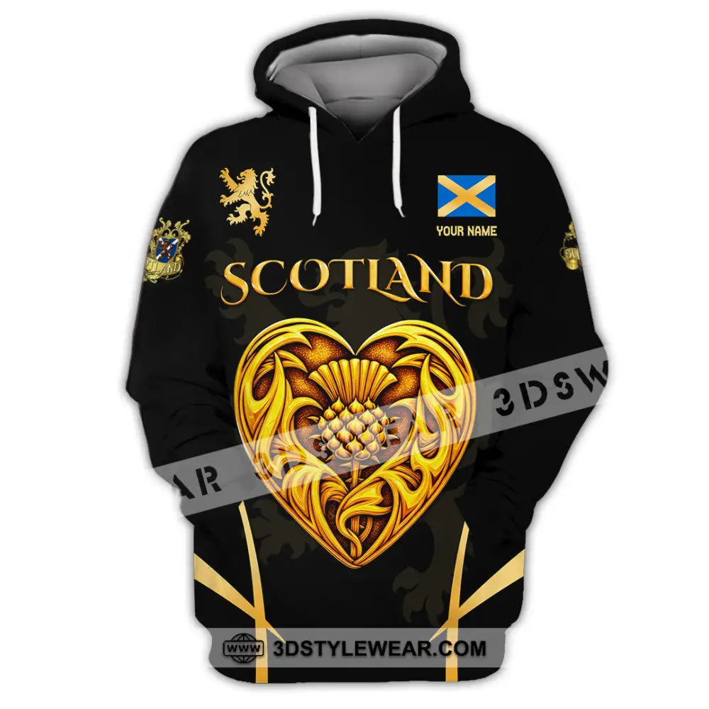 Unisex Shirt - Custom Scotland 3D Shirt Hoodie / S T-shirt