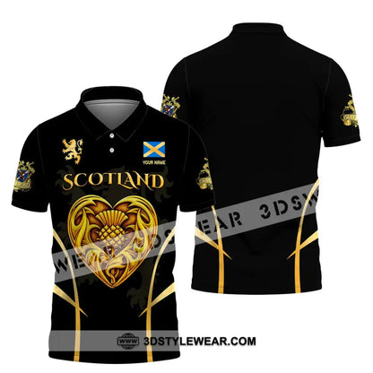 Unisex Shirt - Custom Scotland 3D Shirt Polo Shirt / S T-shirt