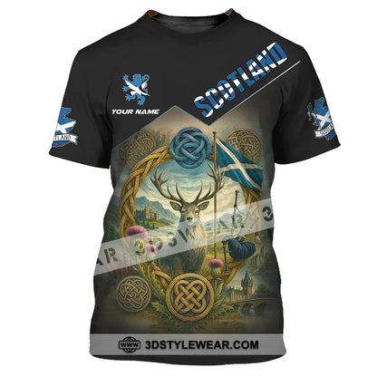 Unisex Shirt - Custom Scotland 3D Shirt T-Shirt / S T-shirt
