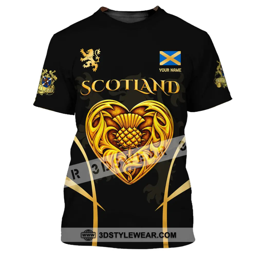 Unisex Shirt - Custom Scotland 3D Shirt T-Shirt / S T-shirt