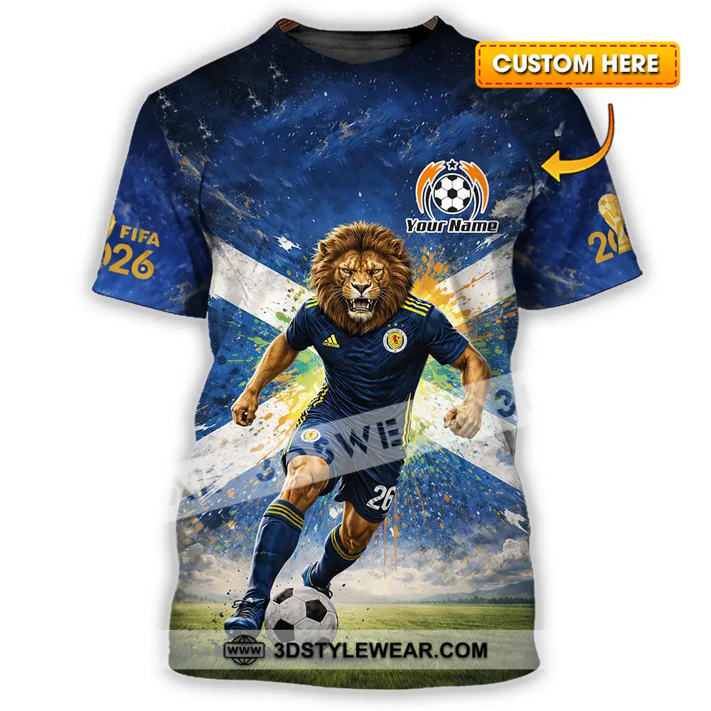 Unisex Shirt - Custom Scotland Fifa World Cup 2026 3D Shirt T-shirt