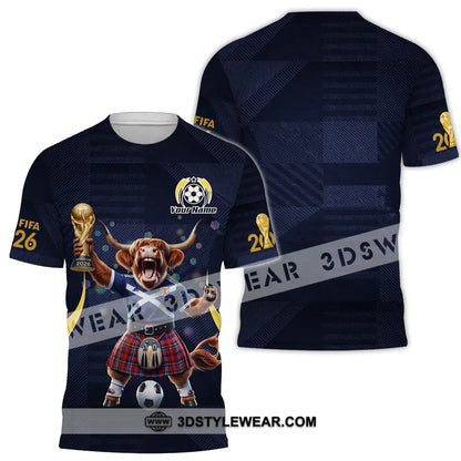 Unisex Shirt - Custom Scotland Fifa World Cup 2026 3D Shirt T-Shirt / S T-shirt