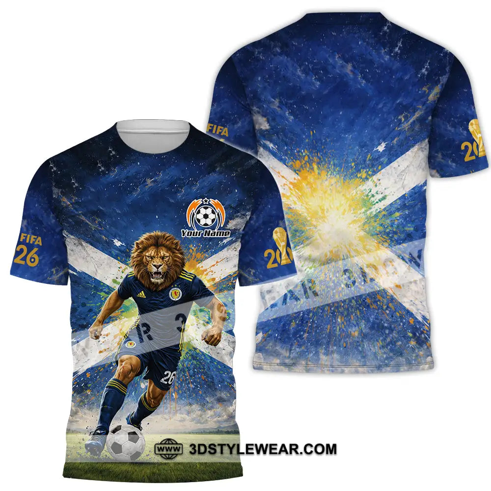 Unisex Shirt - Custom Scotland Fifa World Cup 2026 3D Shirt T-Shirt / S T-shirt