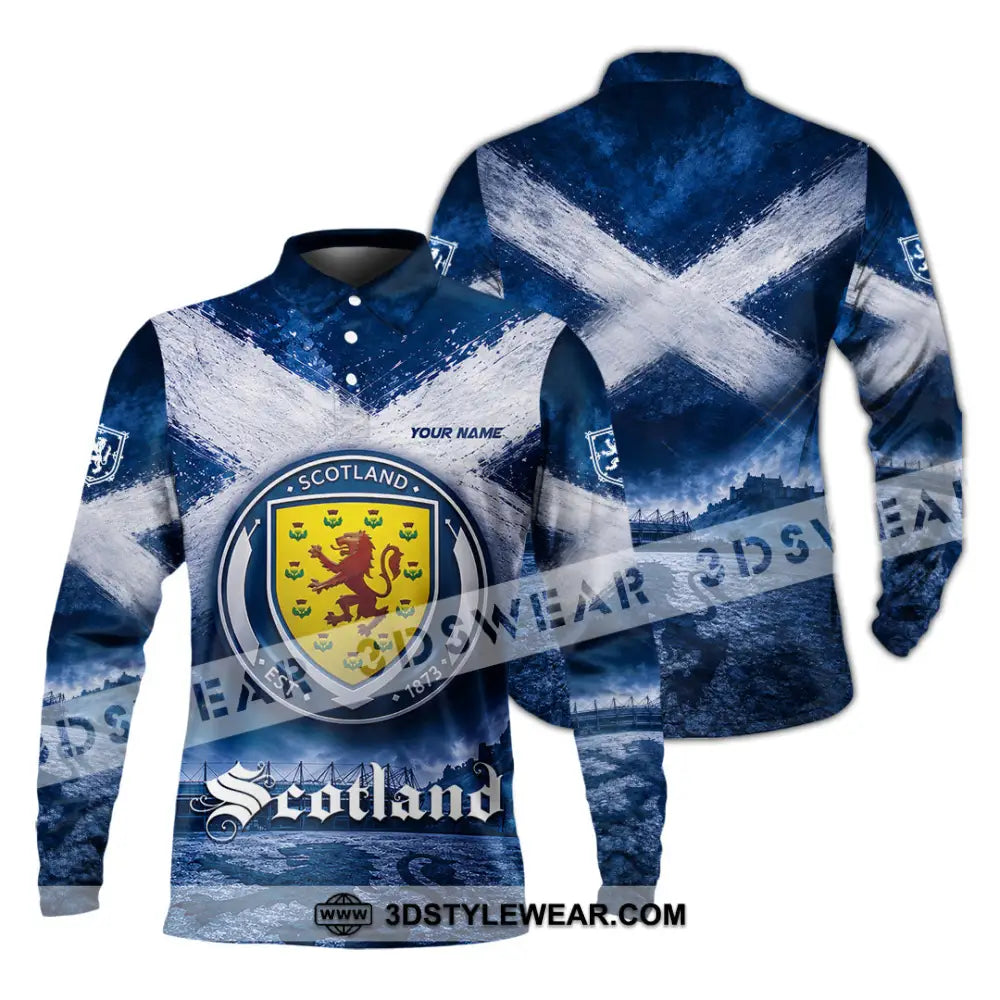 Unisex Shirt - Custom Scotland Shirt - Long Sleeve Polo / S - T-shirt