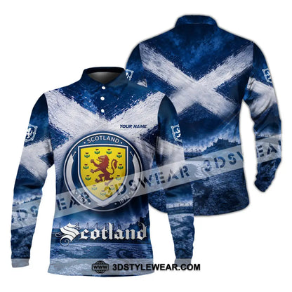 Unisex Shirt - Custom Scotland Shirt - Long Sleeve Polo / S - T-shirt
