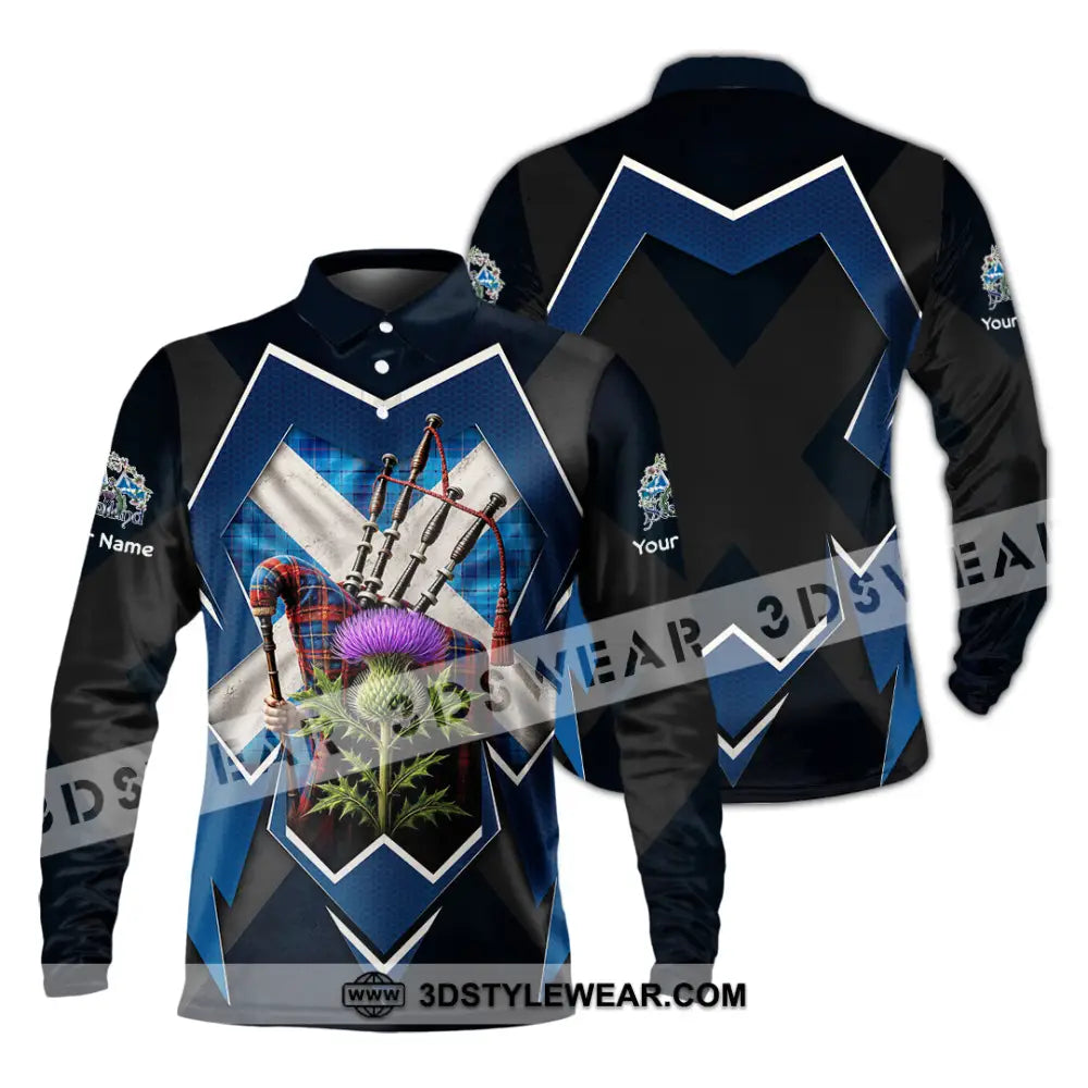 Unisex Shirt - Custom Scotland Shirt - Long Sleeve Polo / S - T-shirt