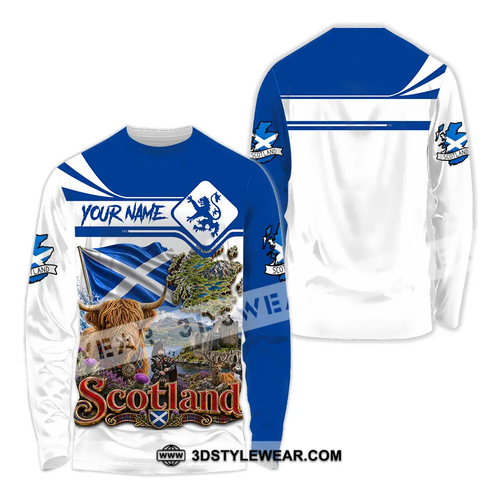 Unisex Shirt - Custom Scotland Shirt - Long Sleeve Shirt / S - T-shirt