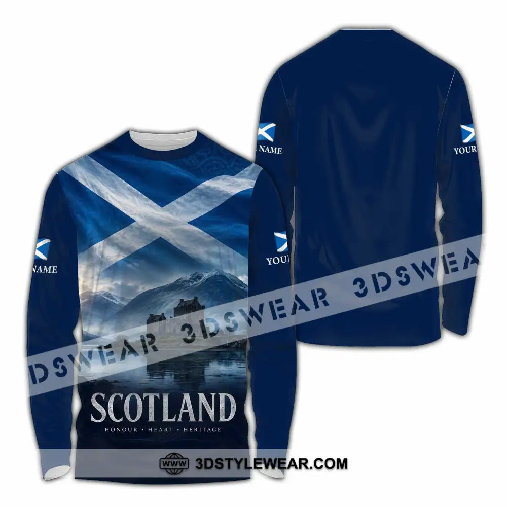 Unisex Shirt - Custom Scotland Shirt - Long Sleeve Shirt / S - T-shirt