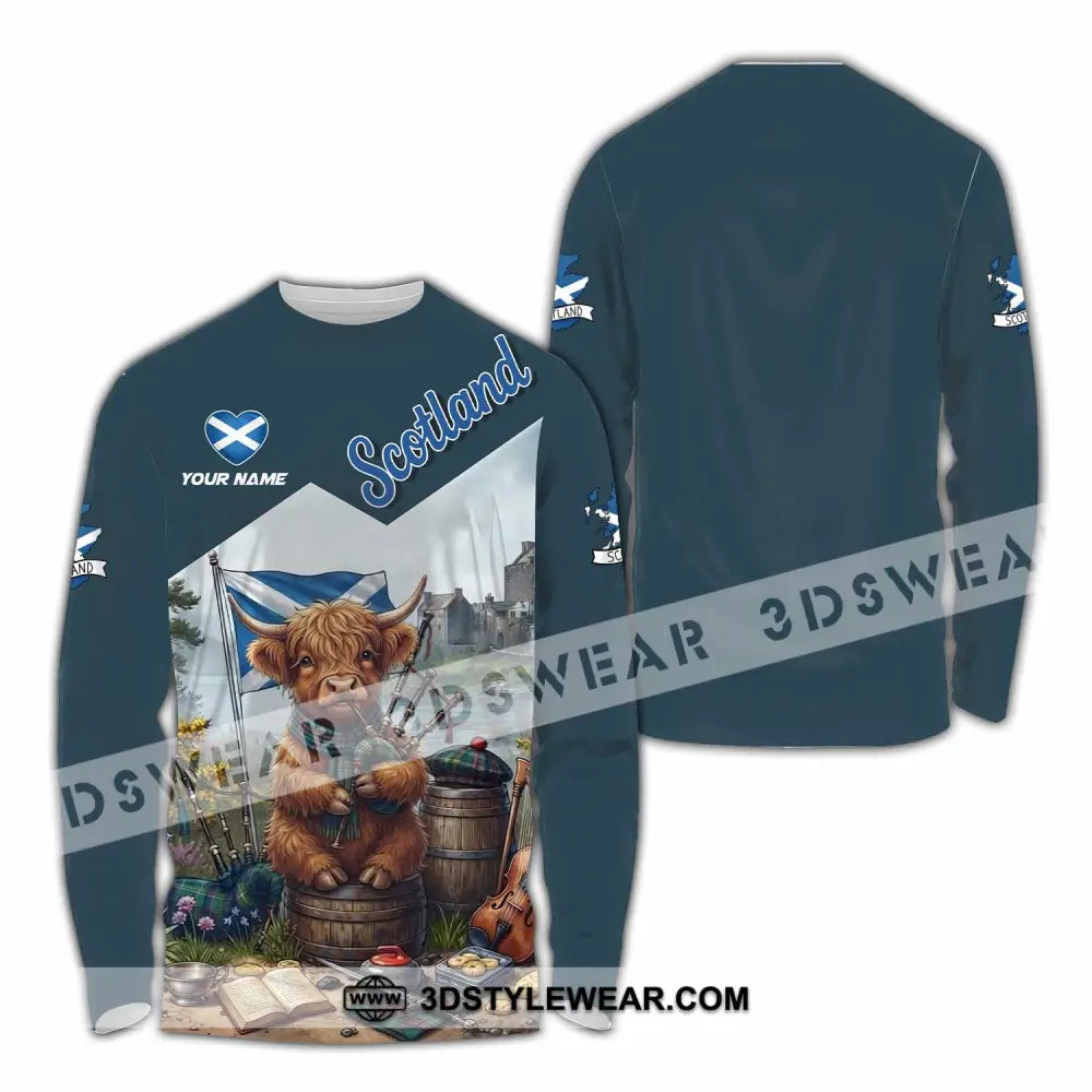 Unisex Shirt - Custom Scotland Shirt - Long Sleeve Shirt / S - T-shirt