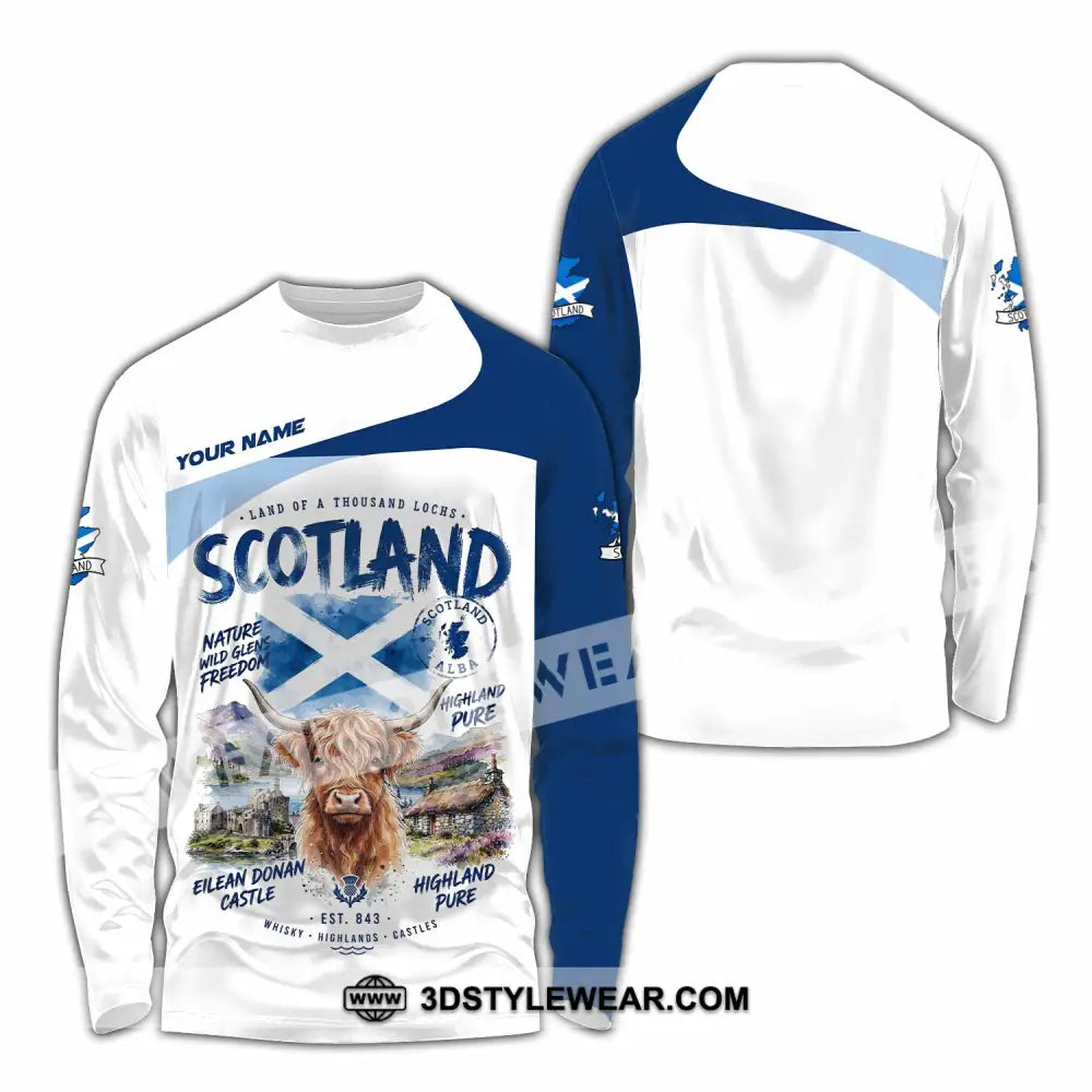 Unisex Shirt - Custom Scotland Shirt - Long Sleeve Shirt / S - T-shirt