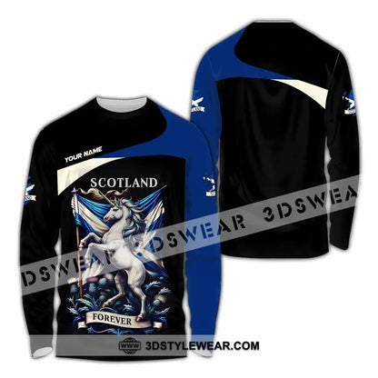 Unisex Shirt - Custom Scotland Shirt - Long Sleeve Shirt / S - T-shirt