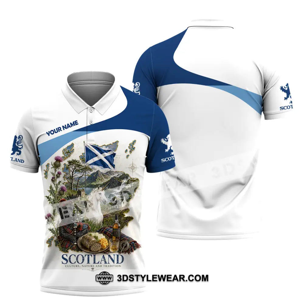Unisex Shirt - Custom Scotland Shirt - Polo Shirt / S - T-shirt