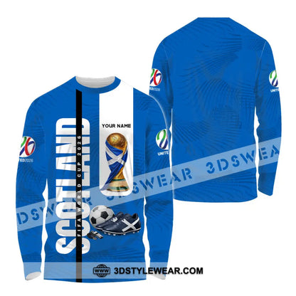 Unisex Shirt - Custom Scotland World Cup 2026 3D Shirt - Long Sleeve Shirt / S - T-shirt