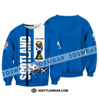 Unisex Shirt - Custom Scotland World Cup 2026 3D Shirt - Long Sleeve / S - T-shirt