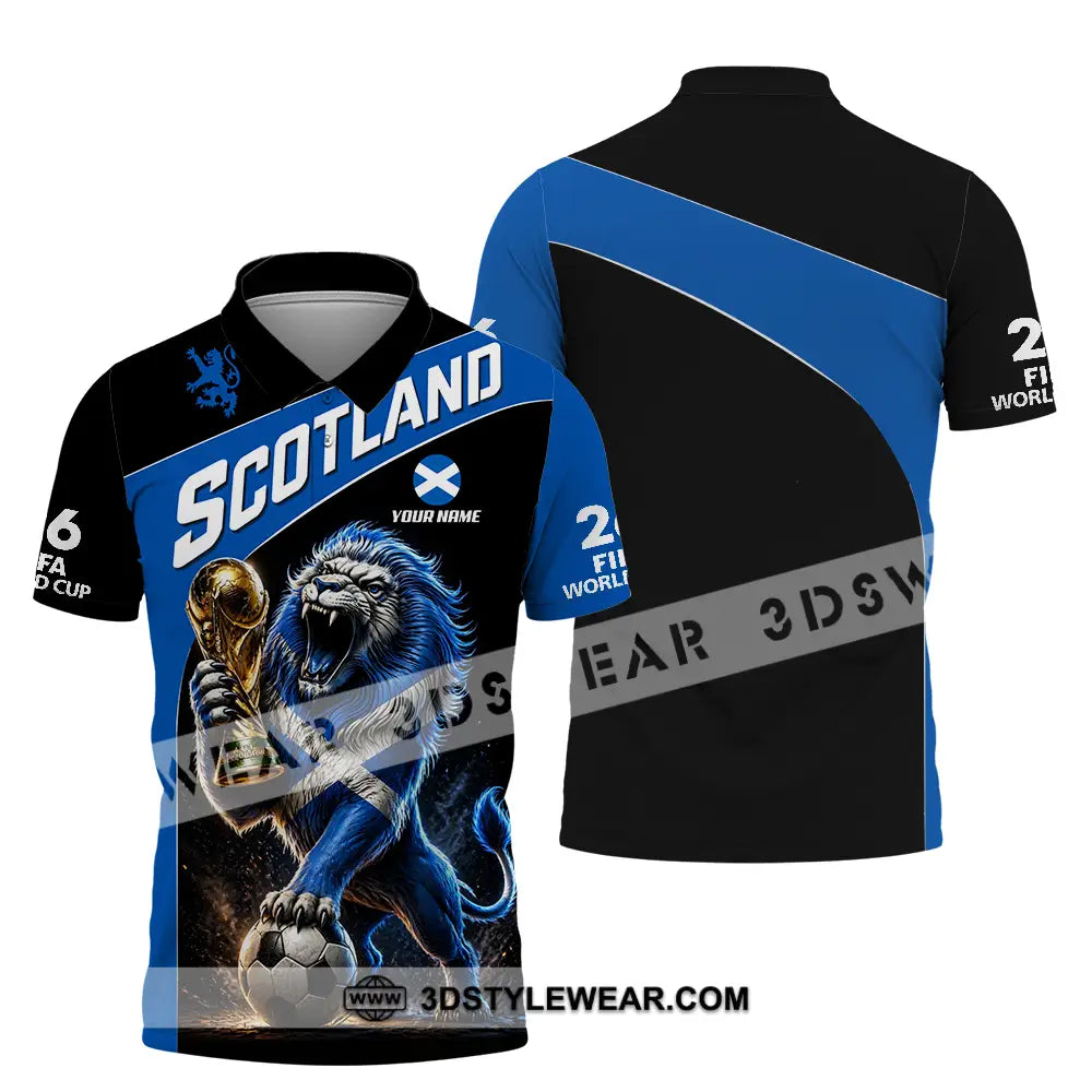 Unisex Shirt - Custom Scotland World Cup 2026 3D Shirt - Polo Shirt / S - T-shirt