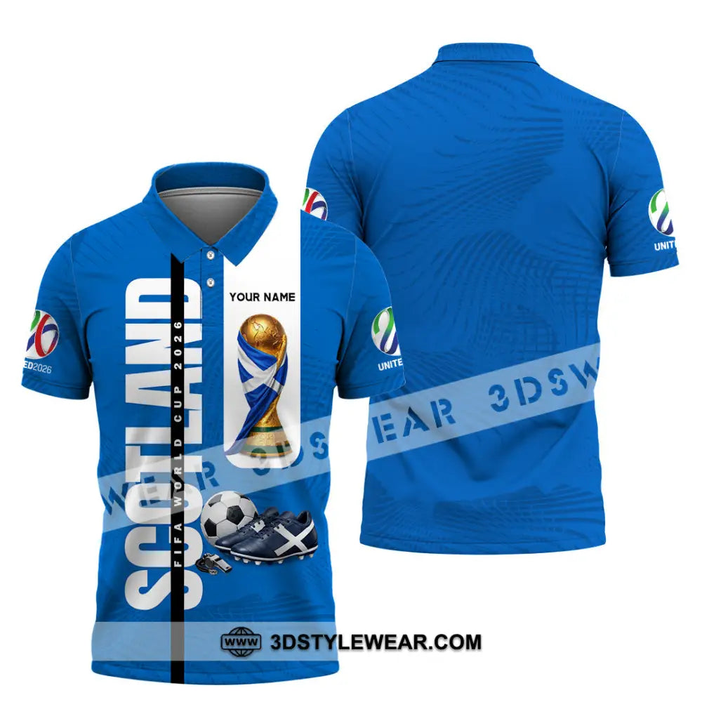 Unisex Shirt - Custom Scotland World Cup 2026 3D Shirt - Polo Shirt / S - T-shirt
