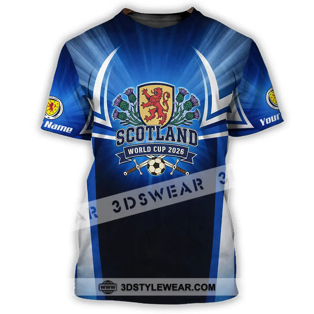 Unisex Shirt - Custom Scotland World Cup 2026 3D Shirt - T-Shirt / S - T-shirt