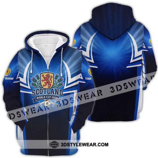 Unisex Shirt - Custom Scotland World Cup 2026 3D Shirt style option 4