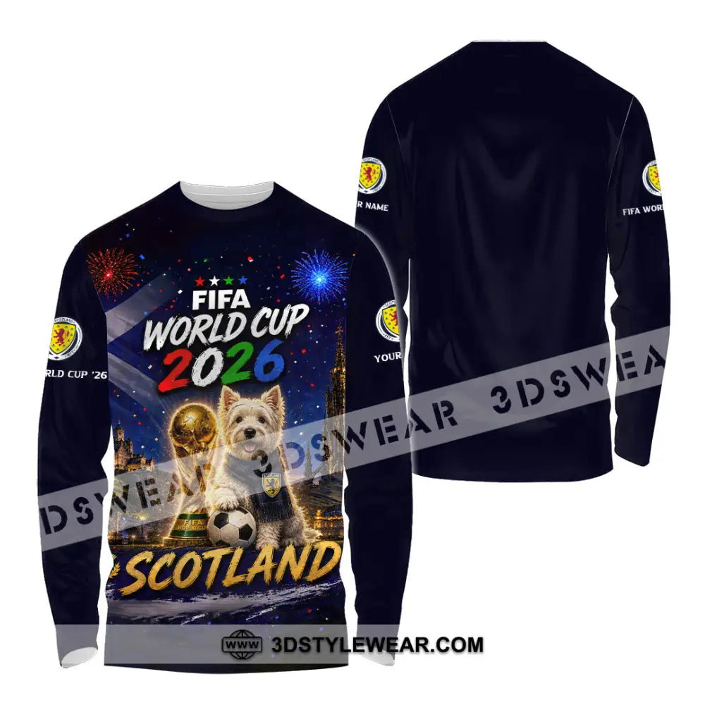 Unisex Shirt - Custom Scotland World Cup 2026 Shirt - Long Sleeve Shirt / S - T-shirt