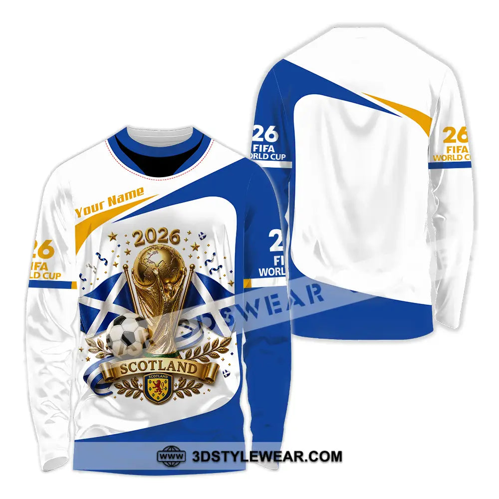 Unisex Shirt - Custom Scotland World Cup 2026 Shirt - Long Sleeve Shirt / S - T-shirt