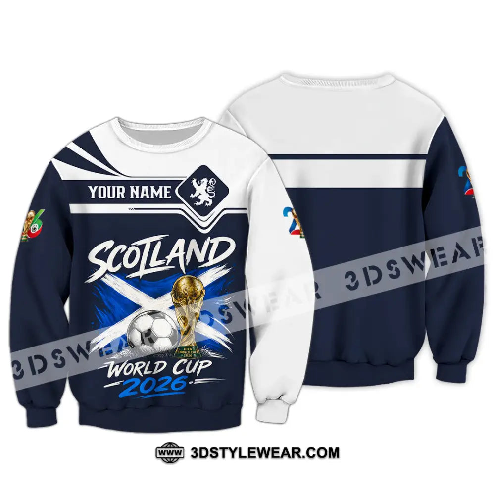 Unisex Shirt - Custom Scotland World Cup 2026 Shirt - Long Sleeve / S - T-shirt