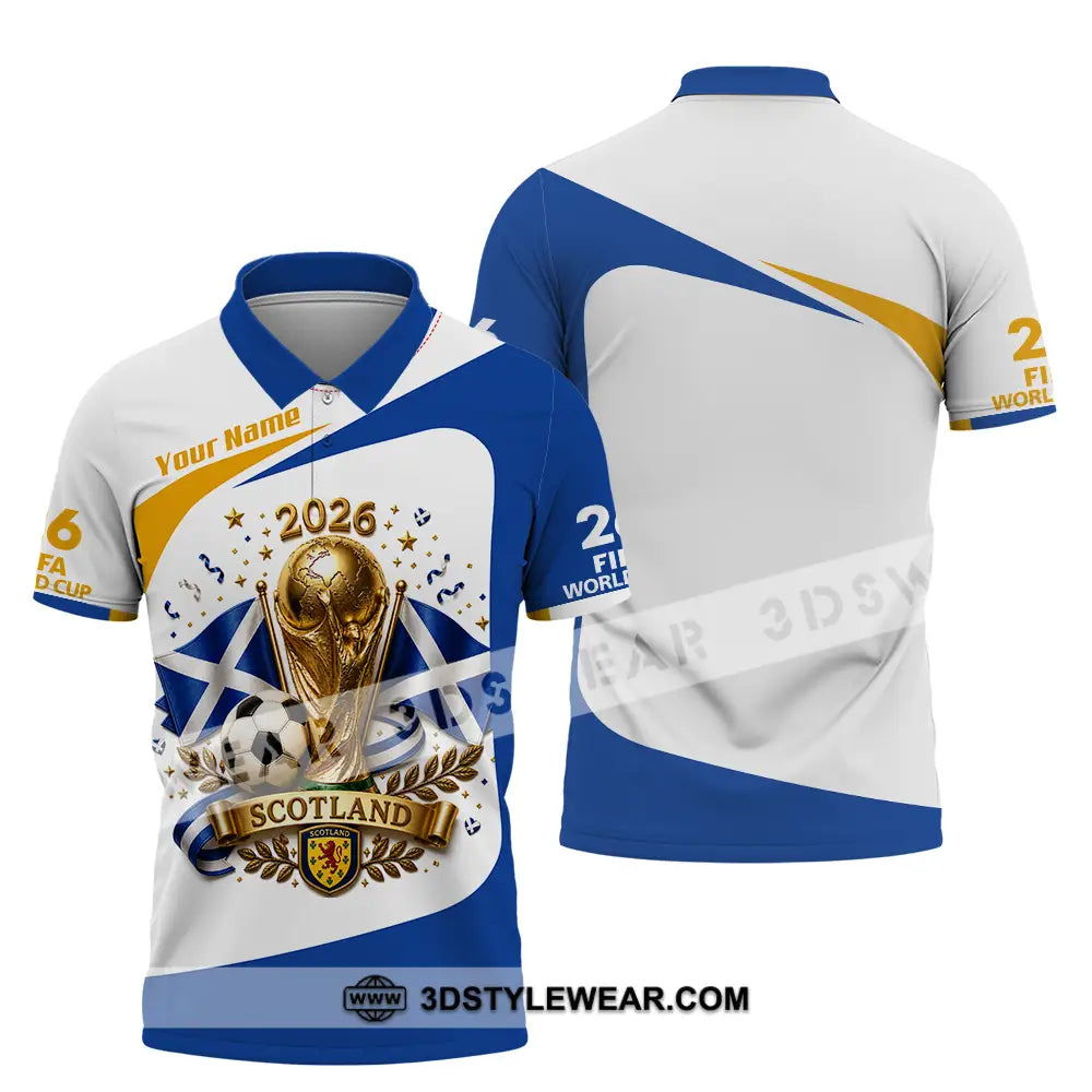 Unisex Shirt - Custom Scotland World Cup 2026 Shirt - Polo Shirt / S - T-shirt