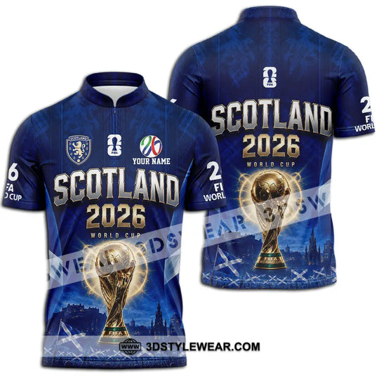 Unisex Shirt - Custom Scotland World Cup 2026 Shirt style option 2