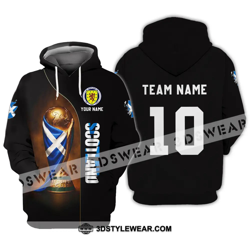 Unisex Shirt - Custom Scotland World Cup 3D Shirt Hoodie / S T-shirt
