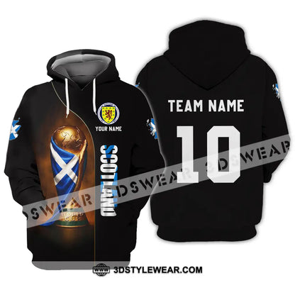 Unisex Shirt - Custom Scotland World Cup 3D Shirt Hoodie / S T-shirt